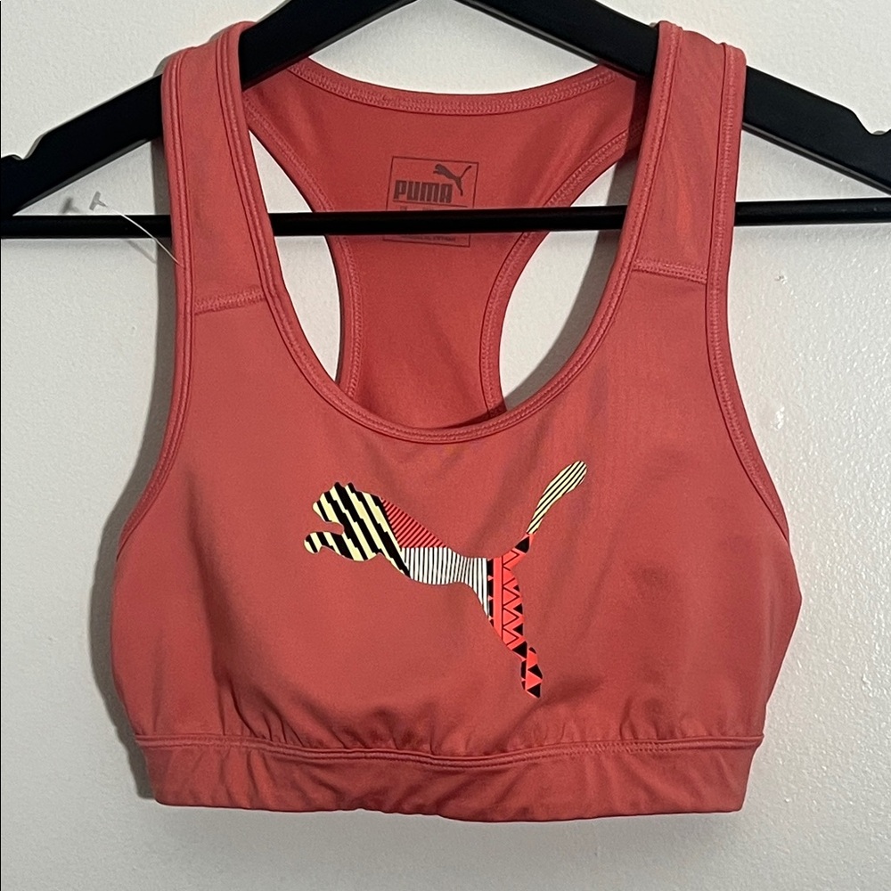 Puma Coral Racerback Sports Bra